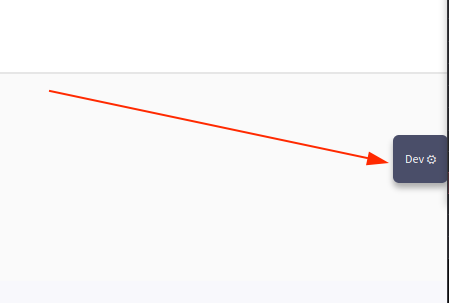 Dev Panel Toggle Button